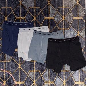 Crane Men's Boxer Briefs Set - Black, Gray, Blue